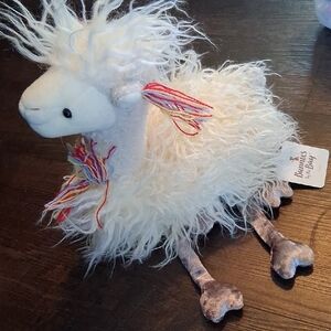 Bunnies by the Bay Cream and Multicolor Plush Llama